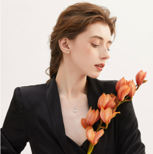 จี้เพชรทรงกลมสังเคราะห์ที่ได้รับการรับรองจาก IGI สวยงามน่าทึ่ง ตัวเรือนทำจากทองคำขาว ทองคำเหลือง หรือเงิน สี D E F ไม่มีสี ความใส VVS VS - Product Image 5