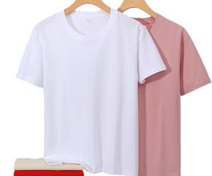 T-shirt homme à manches courtes, col rond, coupe ample, en coton lourd 200G, broderie personnalisée avec logo OEM, prix usine Chine Bangladesh - Product Image 4