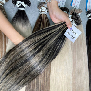 Extensions de cheveux vierges vietnamiennes, cuticules alignées, mèches brutes, kératine, extensions de cheveux à pointes, fournisseur de cheveux vierges, double trame, très haute qualité - Product Image 2