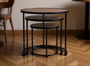 Mesa de Centro Plegable Portátil de Diseño Premium Unicorn Handicrafts, Muebles Metálicos de Lujo, Decoración Moderna para Sala de Estar - Product Image 4