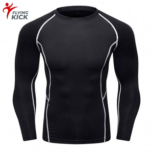 Custom Logo Men's Long Sleeve Gym Wear Fit Rash Guard Quick Dry Sublimated Fabric Training Apparel Pakistan <b>Compression</b> <b>Shirts</b> - Product Image 1
