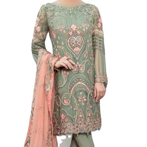 Robe d'été en coton Nouveaux modèles Kurta Dupatta Pakistanais Salwar Kameez Vêtements indiens et pakistanais - Product Image 1