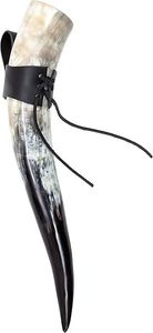 Premium Quality Viking <b>Drinking</b> Horn with <b>Stand</b> Leak Food Safe Polished Religious Style Christmas Decoration - Product Image 2