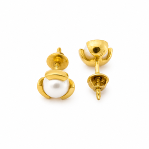 Pendientes de perlas de imitación Namivaa para mujer, joyería clásica minimalista de alto brillo para uso diario, regalo de joyería para fiesta - Product Image 3