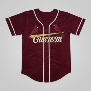 Camiseta de Béisbol Personalizada, Transpirable, Estampada, con Botones, Negra con Detalles Dorados, Uniforme de Equipo Personalizado, Unisex, para Softbol, 100% - Product Image 2