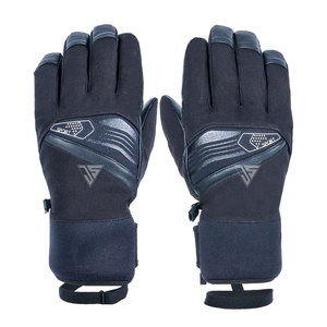 Gants de ski et de snowboard imperméables en polyester/cuir respirant avec protection des poignets, très demandés pour l'hiver en extérieur - Product Image 1