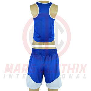 Conjunto de Uniforme de Boxeo Atlético para Sparring y Competición, Uniforme de Boxeo de Satén de Poliéster de Alta Calidad con Servicios OEM - Product Image 3