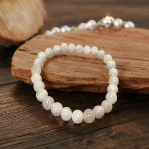 Handmade 8mm Natural Agate Gemstone Beaded Round <b>Bracelet</b> Elastic String Semi-Precious <b>Healing</b> Stone Jewelry Chakra New Age - Product Image 3