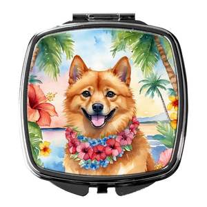 Finlandais Spitz Luau Compact Pliant De Poche Miroir De Maquillage Portable Voyage Miroir Décoratif Cadeau pour Femmes Filles Taille De Poche - Product Image 1