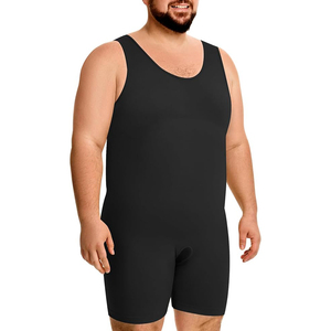 Compression <b>Jumpsuit</b> Unisex High Elastic Antibacterial Breathable Quick Dry Spandex/Nylon Seamless Halter Neck Full Body Sports - Product Image 1