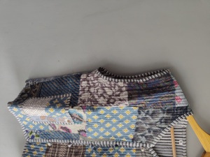 Chaleco Bohemio de Algodón con Estampado Floral para Mujer, Cuello Mandarín, Sin Mangas, Acolchado, Transpirable, Ecológico, con Bolsillos, Prenda Exterior, Regalo - Product Image 2