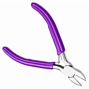 Mini-pinces coupantes à poignée violette, micro-coupe-fils de précision, outil de bijouterie et d'artisanat, cisailles à fil souple, acier durable - Product Image 1