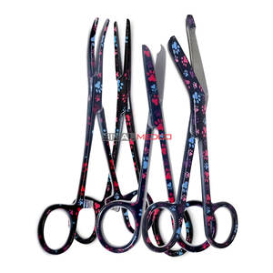 Tijeras para vendajes de 5.5 pulgadas, tijeras para suturas de 4.5 pulgadas, hemostato de 5.5 pulgadas, rectas y curvas, de acero inoxidable de calidad premium, color negro. - Product Image 5