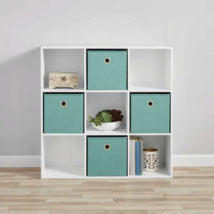 Libreria bianca con organizer a 9 cubi - Product Image 6