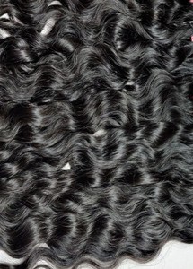18 Inch Natural Black Raw Indian Curly Human Hair Bundle Single Drawn Soft Curly Texture Machine Weft Hair Extension Full Densit - Product Image 4
