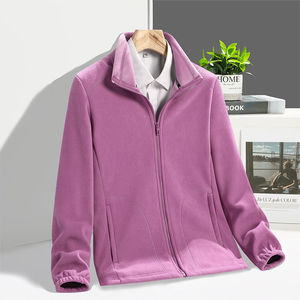 เสื้อแจ็คเก็ตขนเฟลซเชอร์ปาสำหรับผู้ชาย ฤดูหนาว กันลม มีซิป เป็นมิตรกับสิ่งแวดล้อม อุ่นสบาย หนา บุฉนวน เหมาะสำหรับเดินป่า ท่องเที่ยวกลางแจ้ง ทนทาน - Product Image 3
