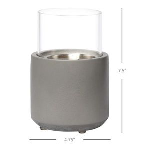 Caminetto Moderno in Metallo da Tavolo per Arredamento Interno e Uso in Hotel/Esterno con Telecomando e Riscaldamento - Product Image 2