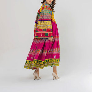 Vestido afgano tradicional para mujer, hecho a mano, largo, estilo maxi, ropa étnica modesta, elegante, para festivales. - Product Image 3