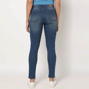 <b>Ladies</b> Relaxed Fit Denim Pants Comfortable Loose Jeans Trendy Casual Streetwear Wholesale Factory Custom Design Printing Women - Product Image 3