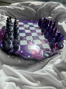 Top Selling Premium Quality Handmade Square Purple Agate Decorative Chess Set <b>Box</b> Gifted for Kids Women Adults <b>Gaming</b> - Product Image 4