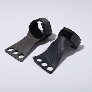 แผ่นรองมือหนังไมโครไฟเบอร์สำหรับยกน้ำหนัก ออกกำลังกาย ครอสฟิต ป้องกันฝ่ามือ พร้อมสกรีนโลโก้ตามสั่ง ขายส่ง - Product Image 6