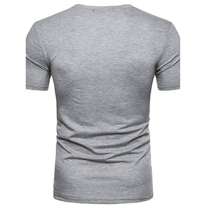 High quality <b>Tshirt</b> for Men 100% Cotton custom Men's Casual Summer Fashion T-Shirt solid color Men shirts - Product Image 4