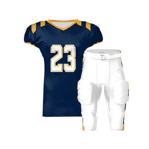 Ensemble d'uniformes de football américain Tigers pour hommes, maillot sublimé à manches courtes, pantalon ajusté anti-humidité, toutes saisons - Product Image 4