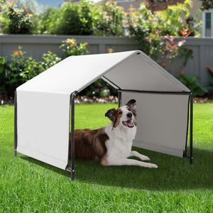 Grande tente pour chien grise 4*4*3.3FT, maisons et meubles pour animaux de compagnie de qualité supérieure pour un hébergement confortable - Product Image 1