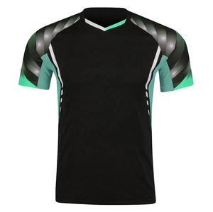 Camiseta Deportiva Loki Wholesale R6 de Secado Rápido y Transpirable para Tenis de Mesa y Bádminton, Manga Corta, Cuello en V, Unisex, Malla de Spandex, para Verano - Product Image 3