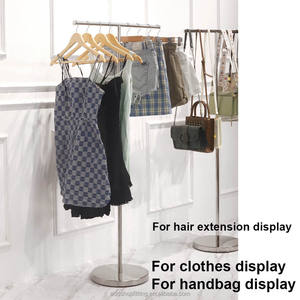 Expositor de Acero Inoxidable Ajustable de 136 cm para Bufandas, Toallas y Hijabs para Tiendas Minoristas - Product Image 6