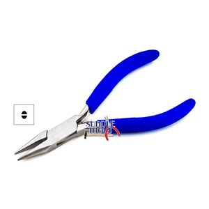 Alicates de Punta Snipe, Alicates de punta de cadena, alicates de mandíbulas dentadas semiredondas, herramientas de relojería de joyería, herramienta de modelado de doblado de alambre artesanal - Product Image 1