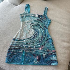Robe Bohème Élégante en Coton pour Femme, Dos Nu, Perles et Pompons, Taille Naturelle, Idéale pour la Plage en Été, Grandes Tailles Disponibles - Product Image 1