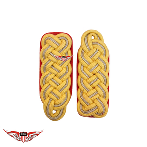 KEW Customizable Luxury Embroidered Epaulettes <b>Braided</b> Silk Thread Eco-Friendly Vintage <b>Accessory</b> - Product Image 1