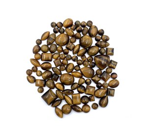 Lote de Gemas Sueltas de Ojo de Tigre Natural en Forma Mixta, Cabujón de 5-11 mm, Certificado IGI para la Elaboración de Joyería Artesanal - Product Image 4