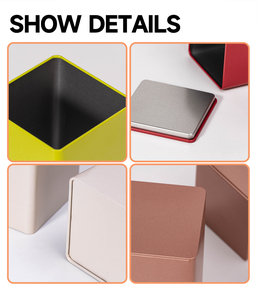 Nhà Sản Xuất Bao Bì Lon Kim Loại <span class=keywords><strong>Tin</strong></span> Có Thể Vuông Kim Loại Tùy Chỉnh Thiết Kế Vuông Kín Trà <span class=keywords><strong>Tin</strong></span> Canister Có Thể Bao Bì - Product Image 4