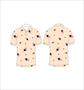 เสื้อโปโลพิมพ์ลายดอกไม้แบบกำหนดเอง แขนสั้น สวมใส่สบาย เหมาะสำหรับกอล์ฟ เทนนิส ชุดทีมฤดูร้อน - Product Image 1