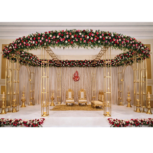 Mandap modulaire en maille, structure métallique légère, personnalisable, pour mariages classiques et contemporains, qualité supérieure, prix usine, États-Unis - Product Image 1