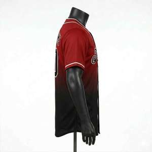 เสื้อเบสบอลผ้าโพลีเอสเตอร์ 100% แห้งเร็ว ระบายอากาศได้ดี สำหรับฝึกซ้อม  แบบสั่งทำพิเศษสำหรับทีมเบสบอล ผลิตในประเทศปากีสถาน - Product Image 2