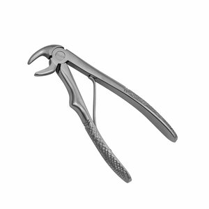 คีมถอนฟันเด็กแบบ 5C ทำจากเหล็กกล้าไร้สนิม เครื่องมือถอนฟันสำหรับการผ่าตัดช่องปาก - Product Image 1