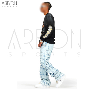 ซัพพลายเออร์คุณภาพดี ผลิตเสื้อยืดแขนยาวสองชั้นสีดำ พิมพ์ลายกราฟิก ผ้าสัมผัสนุ่ม ดีไซน์ใหม่ล่าสุด ราคาสมเหตุสมผล - Product Image 2