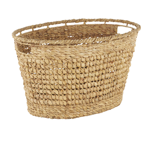 Eco-Friendly Price Water Hyacinth <b>Basket</b>, Hand Woven <b>Storage</b> Hamper With Handle Premium Handcrafted Home Decor From Vietnam - Product Image 3