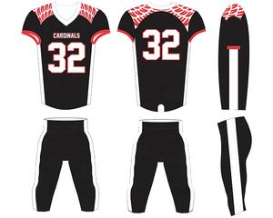 Ensemble de maillots de football américain personnalisés de haute qualité 2026, grande taille, manches courtes, imprimé, design confortable, entièrement personnalisable, vente en gros - Product Image 6