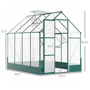 Serra da Giardino Walk-In, Prodotto per Giardinaggio Non Difettoso e Supportato, Senza Reso o Sostituzione - Product Image 5