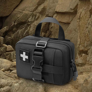 Pochette de rangement tactique imperméable pour premiers secours avec organiseur de médicaments compact en cuir pour les voyages d'urgence et les activités de plein air, à vendre - Product Image 2