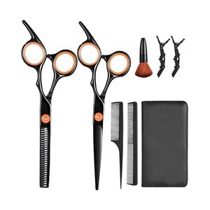 Professional <b>Barber</b> Scissors Shears <b>Set</b> Stainless Steel Japanese Handle Thinning Scissors Hair Cutting Tools for Hair Dressing - Product Image 3
