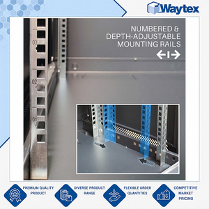 Gabinete de Red de 19 Pulgadas y 12U, Compatible con EIA-310-D/IEC 60297, Montable en Rack, con Puerta de Vidrio (Sin Ensamblar), para Oficinas e Industria de Telecomunicaciones - Product Image 6