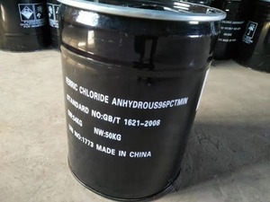 Traitement de l'eau, cristaux de qualité industrielle, prix, chlorure ferrique anhydre FeCl3 96% Min - Product Image 2