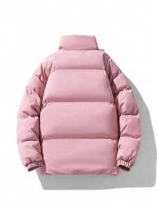 Customized Men Waterproof Men Puffer Jackets Outside Polyester Material Polyester Quilted Puffer Coat for Men - Product Image 5