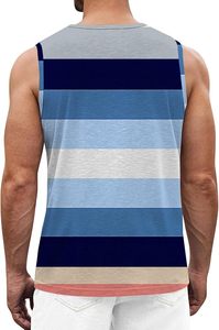 Men’s Deep Cut <b>Stringer</b> <b>Vest</b> Custom Logo Sleeveless Bodybuilding Tank Top Stretch Breathable Gym Workout Fitness Activewear - Product Image 2