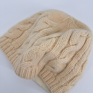 Odm OEM thiết kế hợp thời trang unisex mùa đông trượt tuyết Beanie <span class=keywords><strong>Hat</strong></span> 100% cotton mềm dày Chunky Cáp Jacquard đan cho du lịch - Product Image 3